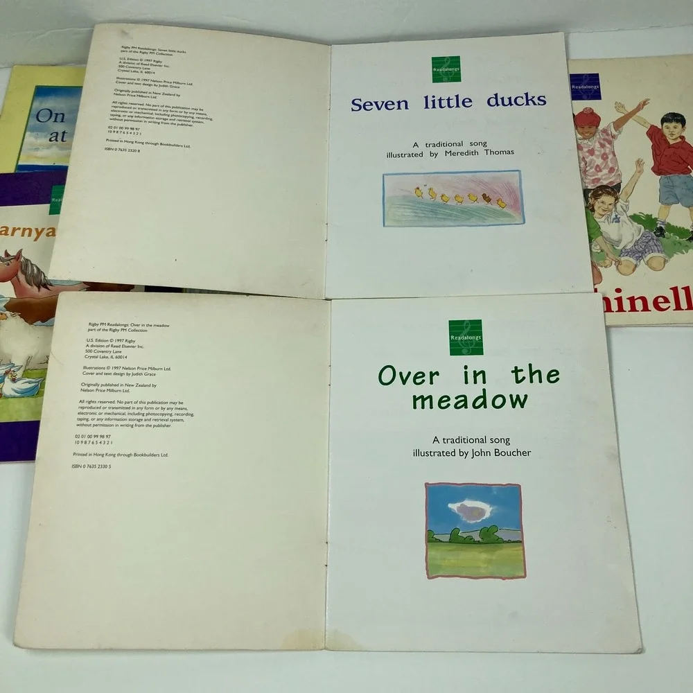 Lot Of 7 Early‎ Reader Song Books Paperback Single Copies Homeschool Tutoring